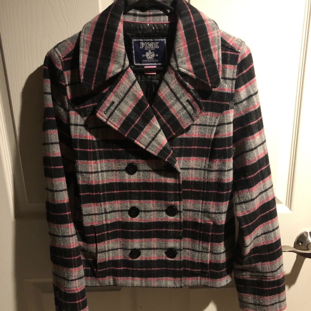 Plaid VS pink coat